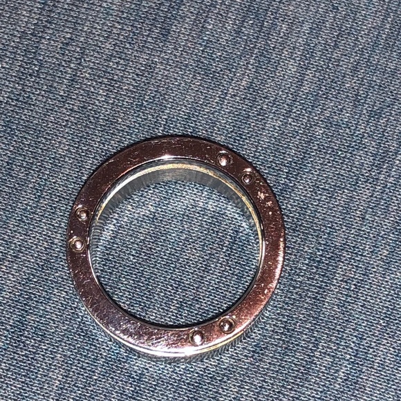 18K Two Tone Steel and Yellow Gold Men’s Ring - Picture 7 of 8